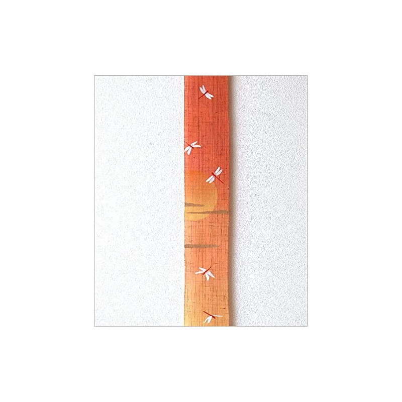 wlj5394 Tapestry Stylish Japanese Modern Linen Vertical Thin Tapestry Akane