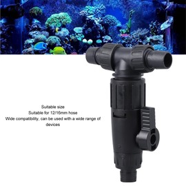 Zerodis Aquarium Water Change Valve, 3 Way Water Control Valve, Fish Faucet Nozzles Connectors for 12/16mm Hose, Portable and