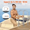 36 X 13 Inch Aluminum Pool Handrail with Base Plate
