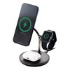 Elecom EC-MS08BK Wireless Charger Qi2 15W 3 in 1 Stand