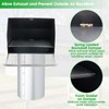 3 Inch Dryer Vent Cover Wall Vent Hood with Screen