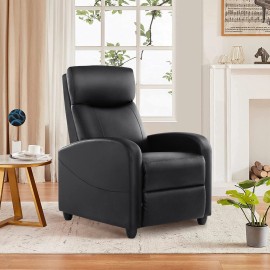 Idle Way Rocker Recliner Sofa Swivel Glider Chair with High Back & Footrest Massage Couch - Grey