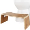 Squatty Potty Oslo Teak Folding Toilet Stool – Compact, Stylish,