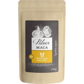 Maca Powder Organic 250 g | Finely Ground - Raw Material Quality | Natural Product - Bottled in Germany | Ölmühle Solling