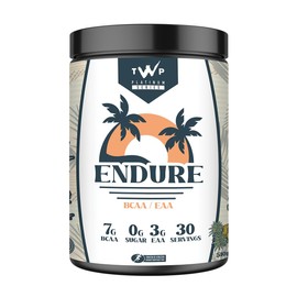 TWP TWP Nutrition Platinum Series Endure, EAAs & BCAAs Electrolyte Blend Pre, Intra and Post Workout, Zero Sugar, 510g and 30 Servings, 18 Great Flavours (Pina Colada)