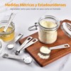 Cucharas medidoras: U-Taste 18/8 Cucharas medidoras de acero inoxidable Juego