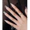 MuseMark Reusable Glam Nail Tips Splash (Round Stiletto)
