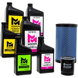 MISHON Full Service Engine Oil Change Kit 5W-50 for Polaris Ranger 1000 Crew XP