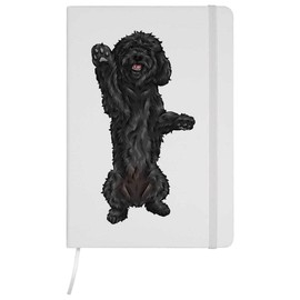 Azeeda A5 'Black Cockapoo' White Hardcover Ruled Notebook (NB00036831)