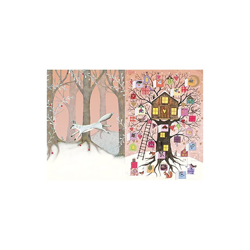 Roger la Borde Treehouse Holiday Advent Card