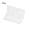 sourcing map 4Pcs Acrylic Hinges, 1.8 x 1.5 Inch Mini