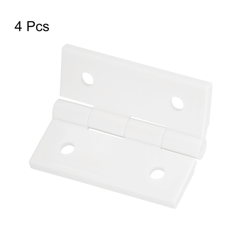 sourcing map 4Pcs Acrylic Hinges, 1.8 x 1.5 Inch Mini