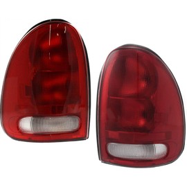 KarParts360 For Dodge Durango Tail Light Assembly 1998 99 00 01 02 2003 Driver and Passenger Side Pair/Set | CH2800125, CH2801125 | V4576245AB, V4576244AB, V4576244AB-PFM