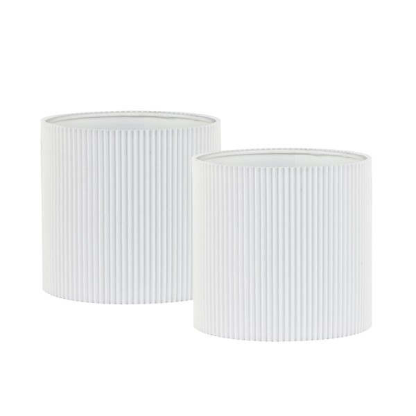 LAMPWELL KETTE Clip-on Pleated Fabric Lamp Shades for for Table