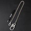 [Ahiller] Sturdy Wallet Chain, [Double Locking Carabiner, Stainless Steel Chain],