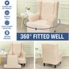 Wing Chair Slipcovers 2 Pieces Stretch Spandex Wingback Chair Covers