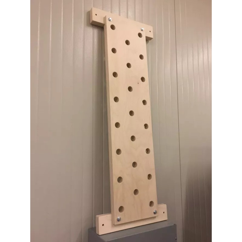 The Plyobox Warehouse 12"x48" Climbing PegBoard w/ 18" mounting brackets,