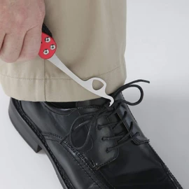 Vivi Zipper Pull and Button Hook Pocket Dresser and Dressing Aid for Assistance with Button Hooks, Zipper Pulls and Shoelaces