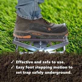 1 Easy Set Mole Trap 2416, Easy One-Step,Out-of-Sight,Galvanized Steel SOLD ONLY BY FPS