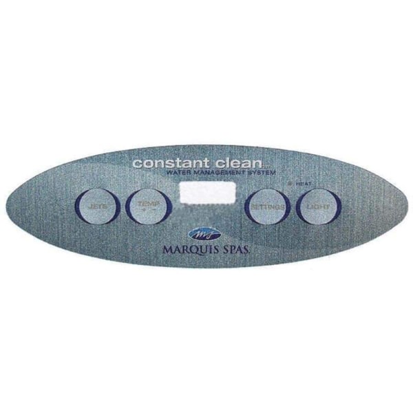Hot Tub Classic Parts Spa Replacement Topside Sticker 4-Button Compatible