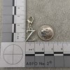 Pemby Studio Initial CAPITAL LETTER Z Charm Zipper Pull Keychain