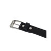 Lowlife Triple S Studded Leather Belt in Black and Silver