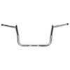 vool2807 10" Silver Meat Hook Monkey Bar Ape Hangers Handlebar