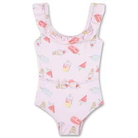 Sanetta Girls Swimming Costume, Pale Pink