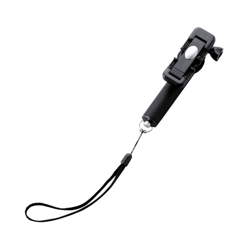 Elecom P-SSBBK Selfie Stick, Bluetooth, With Remote Control, Black