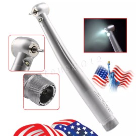 Pieza de Mano Dental LED Fibra Óptica Alta Velocidad Cabezal de Torsión 2hole