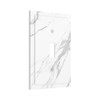 Nadoabtm Decorative Light Switch Cover Modern White Gray Marble 1