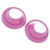 6.5in 2 Pcs Purple Car Speaker Baffle Kits Silicone Horn