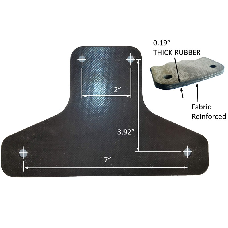 SurePlate TM Trailer/Truck EM16002 Rubber License Plate Holder Bracket, Economy-Max,