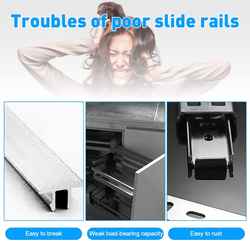 Drawer Slides, Plastic Drawer Guide Strips, Drawer Runners, Cabinet Guide