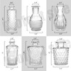 KETWOD Mini Glass Bud Vases - Set of 6 Small