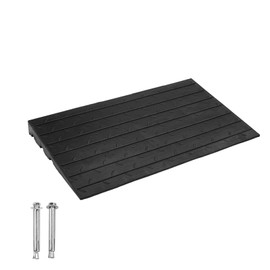 3inch Rise Height Rubber Threshold Ramp, 33000 LBS Capacity Doorway Anti-Slip Curb Wheelchairs Ramps for Wheelchair, Scooter, Car, 42" L x 24" W, Black