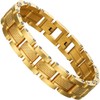 Zillaly Men Bracelet Stainless Steel men black bracelet Link diamond