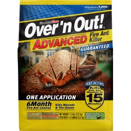 Over 'N Out! Advanced 6 Month Control Fire Ant Killer Granules, 11.5 lb., Covers 5000 sq. ft.