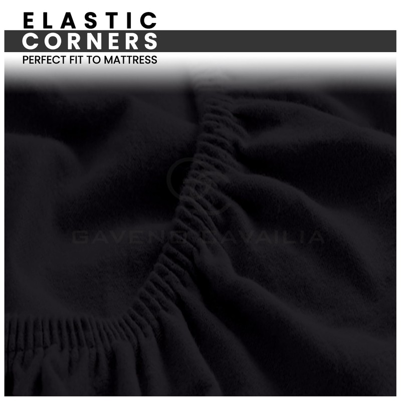 Plain Flannel Fitted Sheet 100% Brushed Cotton Bedding Sheets For