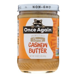 UD_Once Again Case of 6-16 oz Cashew Butter NS Dairy Snacks