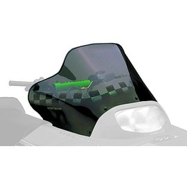 PowerMadd 12230 Cobra Windshield for Arctic Cat ZR 2 - Tint with black checkers - Mid height