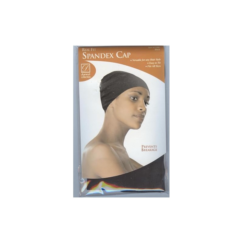 Donna Collection Black Spandex Cap