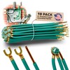8" Dual-Gang Pre-Stripped Electrical Grounding Wire with 10/32 Green Screw