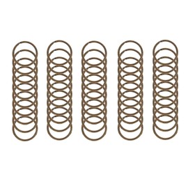 KALOKAK Double Ring Key Chain Antique Silver Double Key Ring Ring Craft Parts Antique Flat Plating Sold as a Set (Set of 50)