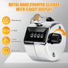 LKbeuuu Metal Handheld Tally Counter, Clicker Counter with 4 Digit