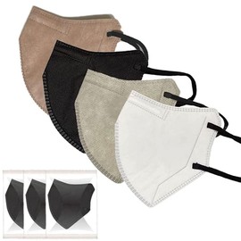 Kumamoto Koubou Large Mask, Large Size, 0.2 inch (6 mm) Wide Rubber, 3D Mask, 3D Mote, Individually Packaged, Slightly Larger Mask, Large Mask, Set of 90, Disposable 3D, 4-Layer Filter, Easy to