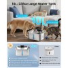 Vacqueen Dog Water Bowl Dispenser Large,10L Dog Water Fountains with