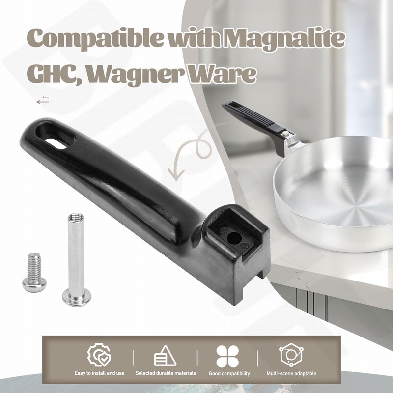 BIBIJIE Cookware Pot Replacement Handles Compatible with Magnalite, Wagner Ware,
