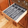 Greenual Gray Silverware Organizer 10 In Utensil Organizer Silverware Tray