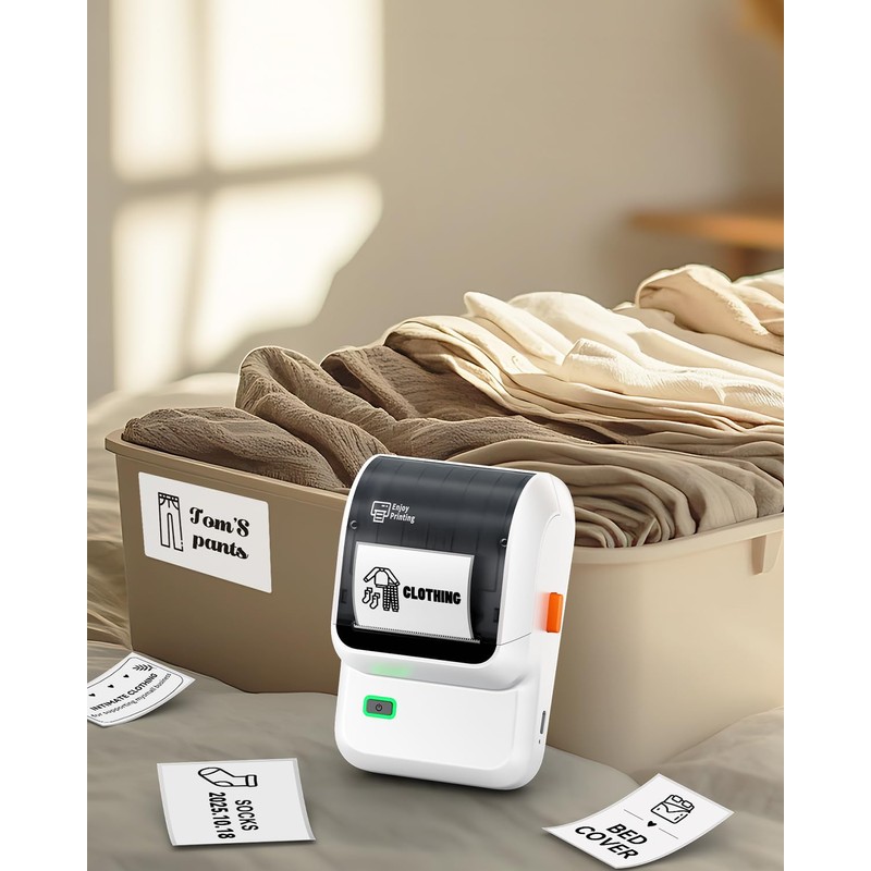 Ponek Label Maker, M100 Sticker Printer, Versatile App with 3000